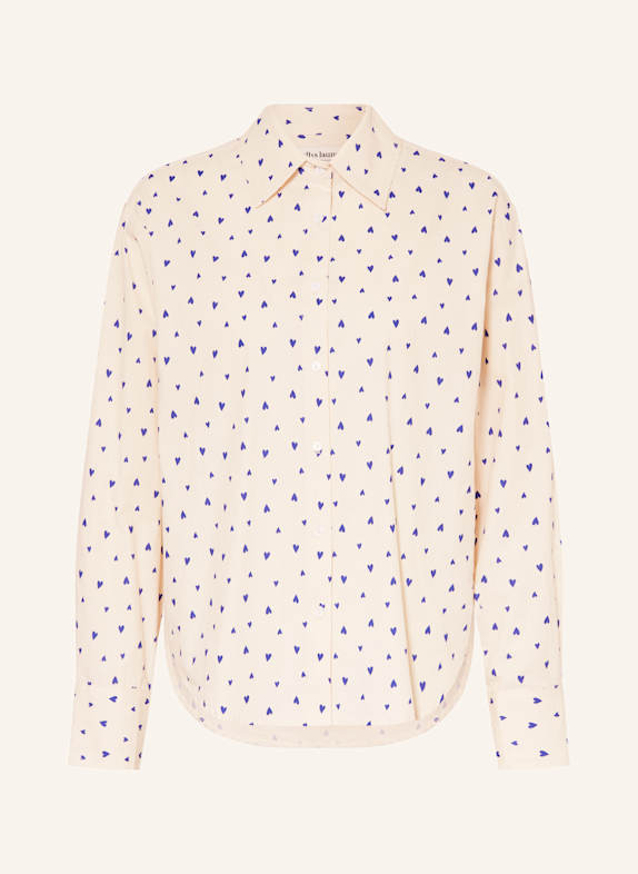 lollys laundry Hemdbluse BLEEKERLL CREME/ DUNKELBLAU