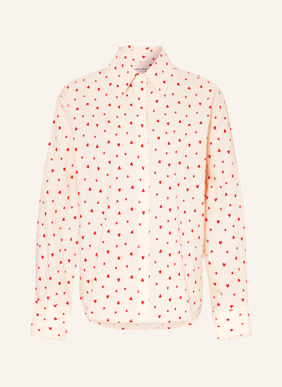 lollys laundry Hemdbluse BLEEKERLL CREME/ ROT