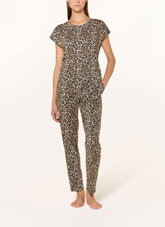 darling harbour slaapshirt LICHTBRUIN / BRUIN / ZWART