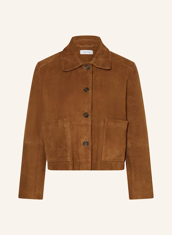 darling harbour Lederjacke COGNAC