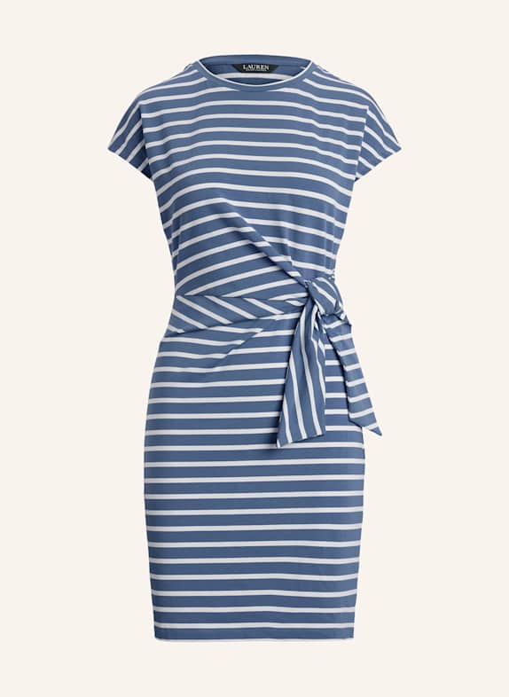 LAUREN RALPH LAUREN Jerseykleid BLAU/ WEISS