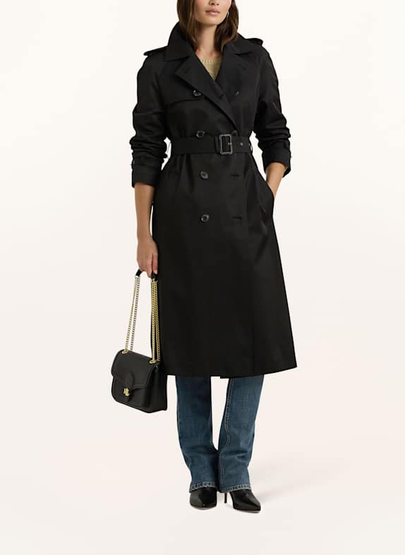 LAUREN RALPH LAUREN Trenchcoat SCHWARZ