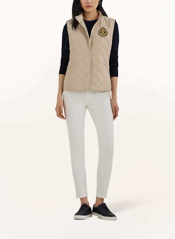 LAUREN RALPH LAUREN Steppweste BEIGE