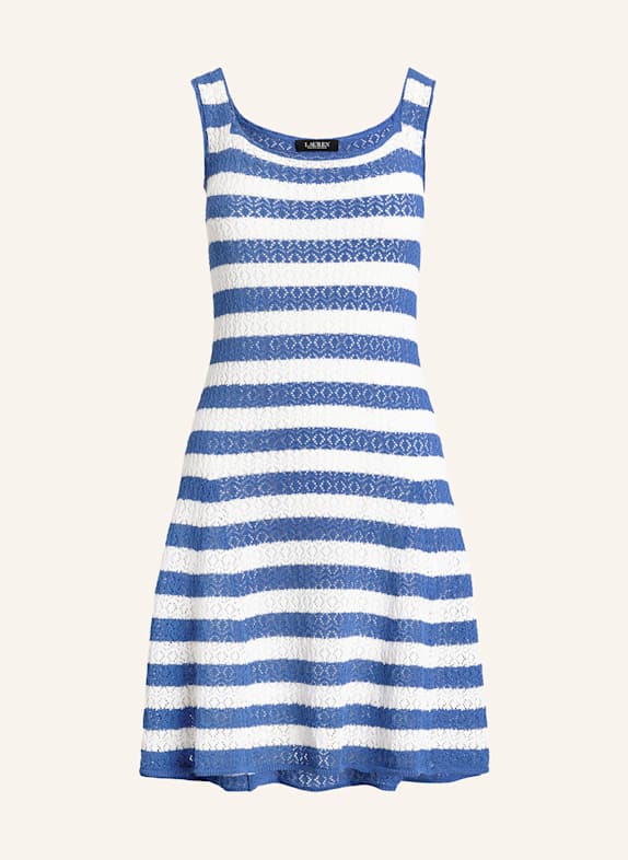 LAUREN RALPH LAUREN Crochet dress BLUE/ WHITE