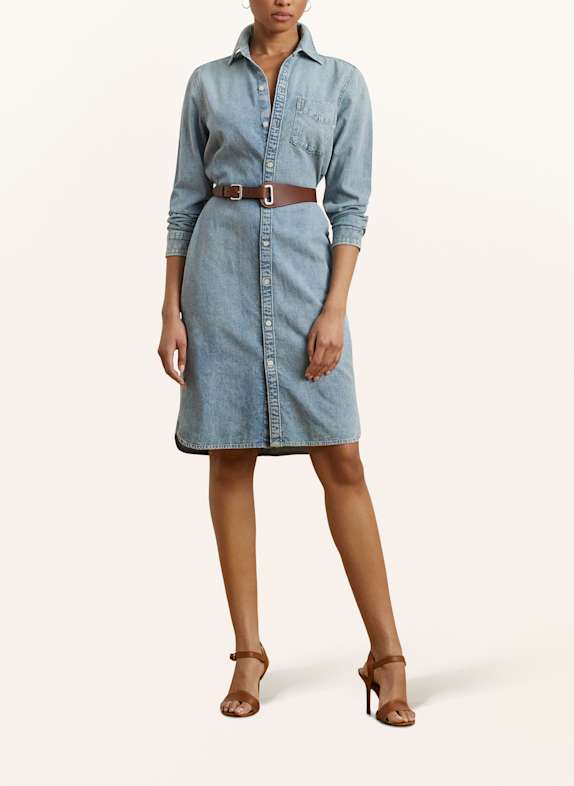 LAUREN RALPH LAUREN Jeanskleid HELLBLAU