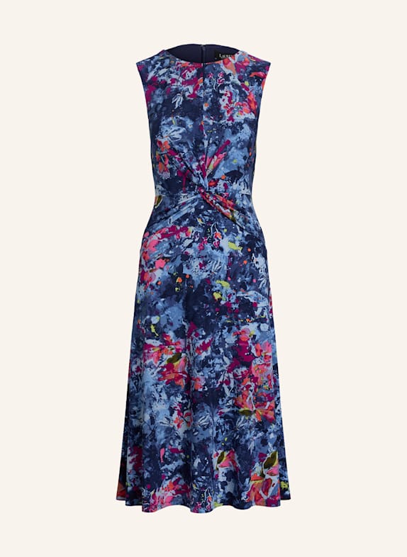 LAUREN RALPH LAUREN Jerseykleid DUNKELBLAU/ HELLBLAU/ FUCHSIA