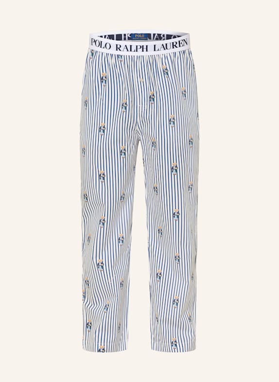 POLO RALPH LAUREN Schlafhose WEISS/ DUNKELBLAU/ HELLBLAU