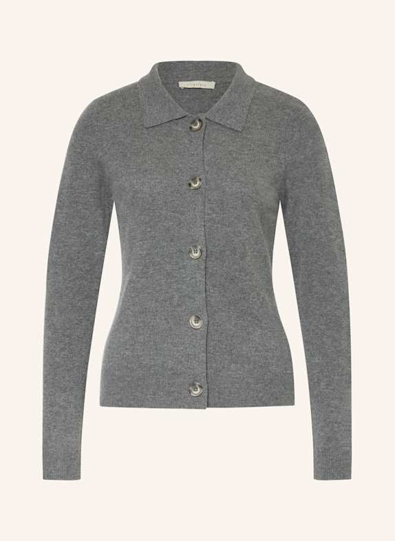 lilienfels Strickjacke mit Cashmere DUNKELGRAU
