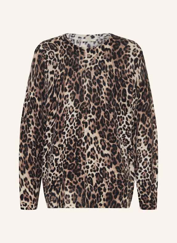lilienfels Pullover mit Cashmere DUNKELBRAUN/ SCHWARZ/ BEIGE