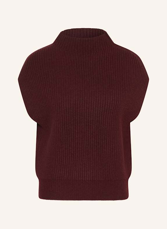lilienfels Pullunder mit Cashmere DUNKELROT