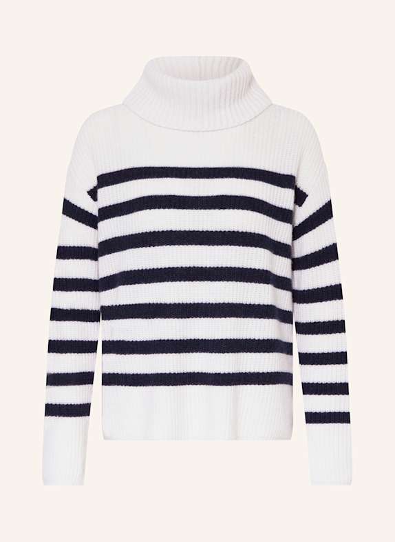 lilienfels Rollkragenpullover mit Cashmere ECRU/ DUNKELBLAU