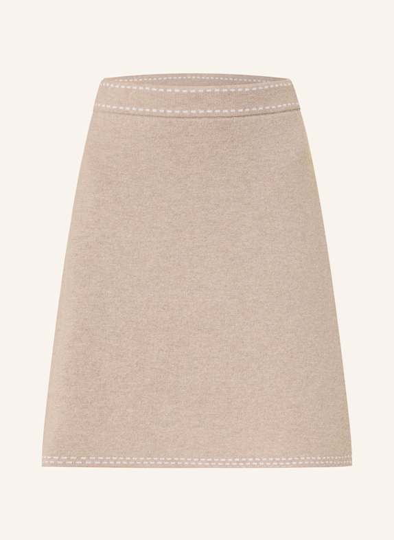 lilienfels Strickrock mit Cashmere BEIGE