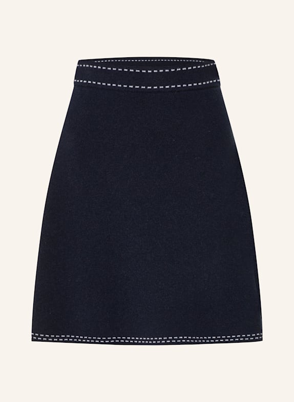 lilienfels Strickrock mit Cashmere DUNKELBLAU