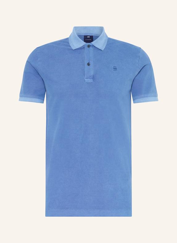 G-Star Koszulka polo z piki slim fit NIEBIESKI