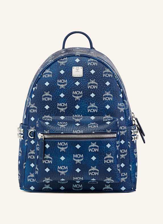 MCM Rucksack STARK VI mit Nieten BLAU/ HELLBLAU