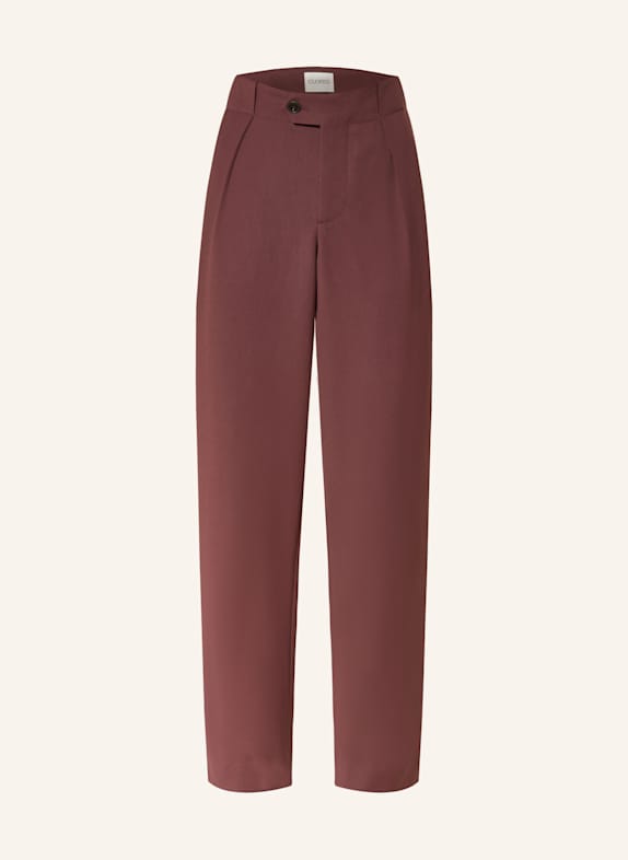 CLOSED MAWSON wide leg trousers DARK RED