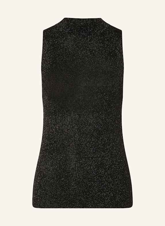 CLOSED Stricktop mit Glitzergarn SCHWARZ