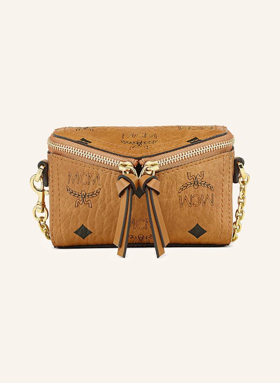 MCM Handtasche DIAMOND VISETOS NANO COGNAC