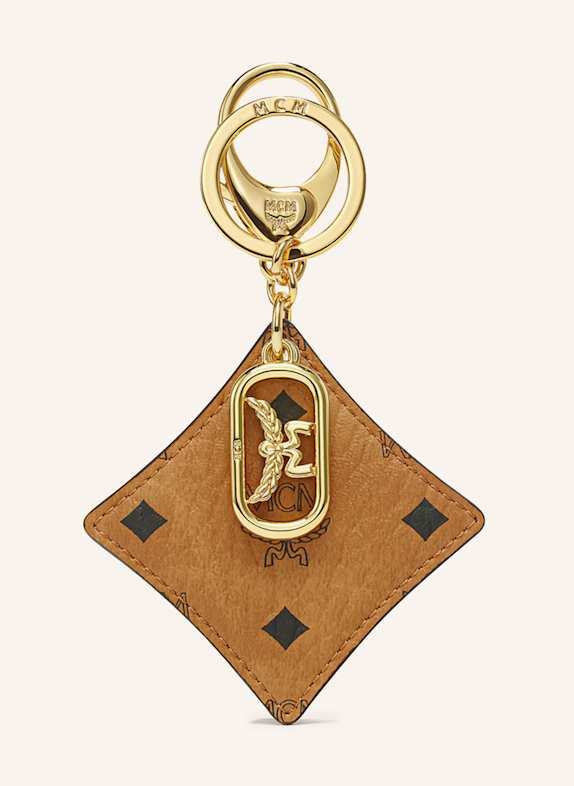 MCM Taschenanhänger AREN VISETOS COGNAC/ GOLD