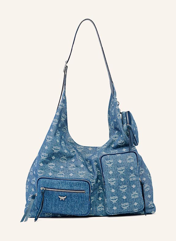 MCM Hobo-Bag AREN XL mit Pouch BLAU