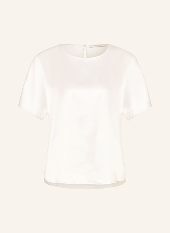 HERZEN'S ANGELEGENHEIT Blusenshirt aus Seide WEISS