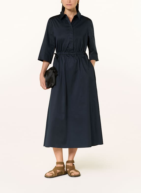 HERZEN'S ANGELEGENHEIT Hemdblusenkleid mit 3/4-Arm DUNKELBLAU