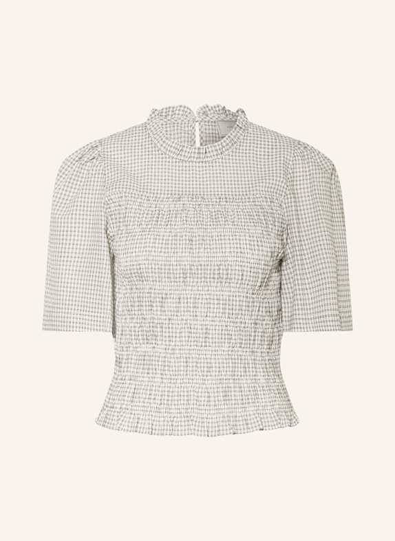 NEO NOIR Blusenshirt POSSINI mit 3/4-Arm und Rüschen CREME/ SCHWARZ