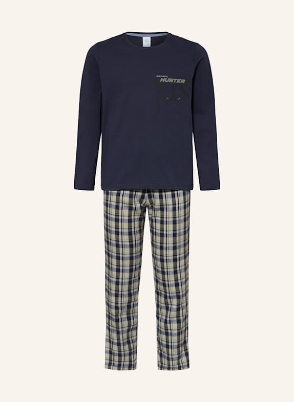 Sanetta Schlafanzug DUNKELBLAU/ HELLGRÜN