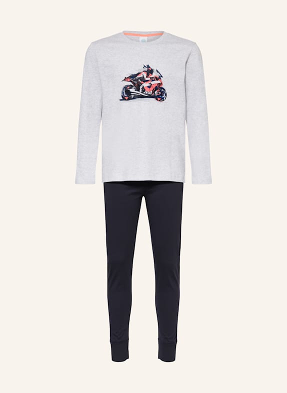 Sanetta Schlafanzug HELLGRAU/ DUNKELBLAU