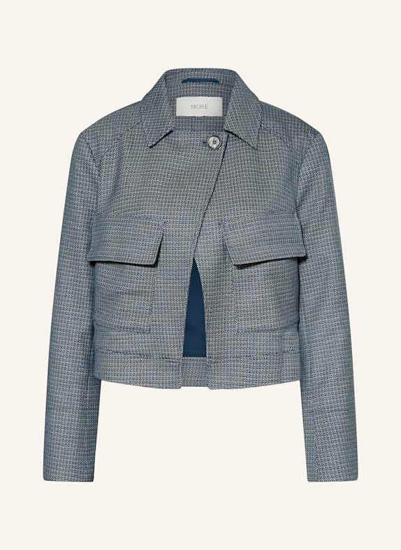 MORE Żakiet pudełkowy NIEBIESKI/ GRANATOWY/ JASNOCZARY
