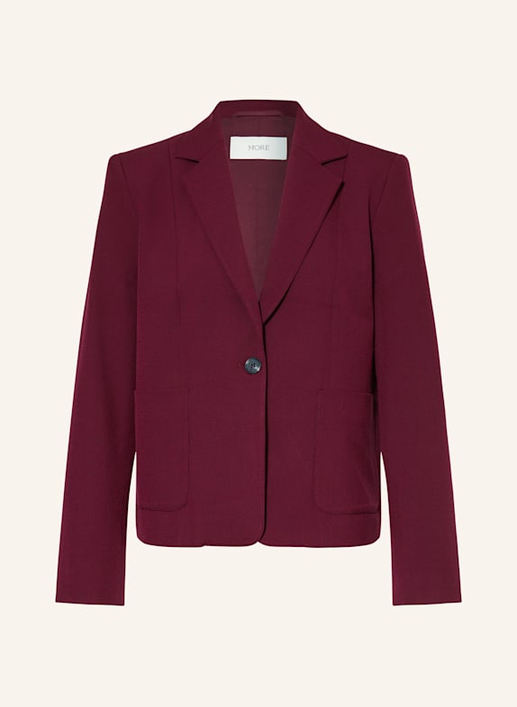 MORE Blezer CIEMNOCZERWONY