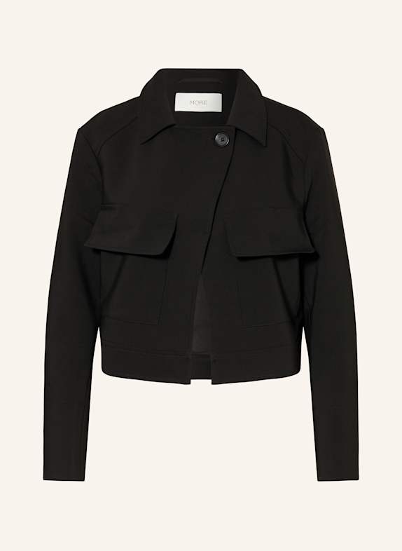 MORE Żakiet pudełkowy CZARNY