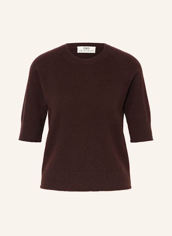 SMINFINITY Knit shirt in cashmere DARK BROWN