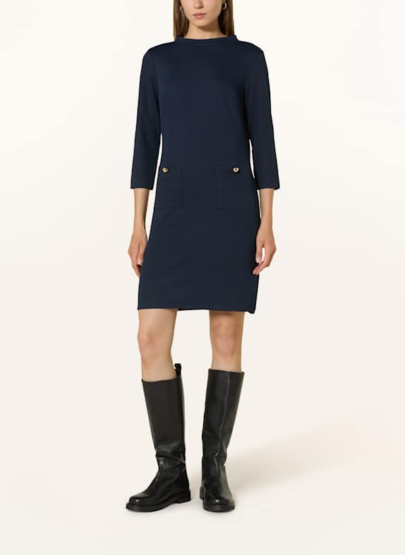 MORE & MORE Robe en jersey à manches 3/4 BLEU FONCÉ