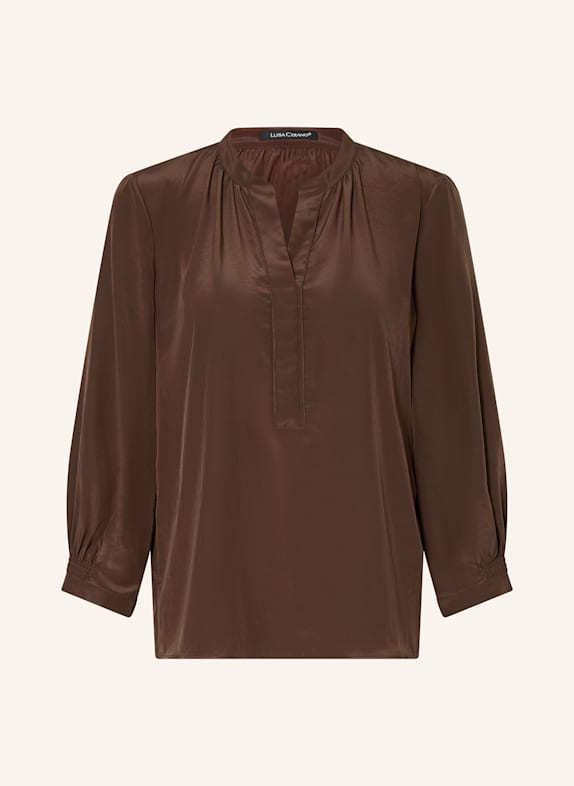 LUISA CERANO Blusenshirt DUNKELBRAUN