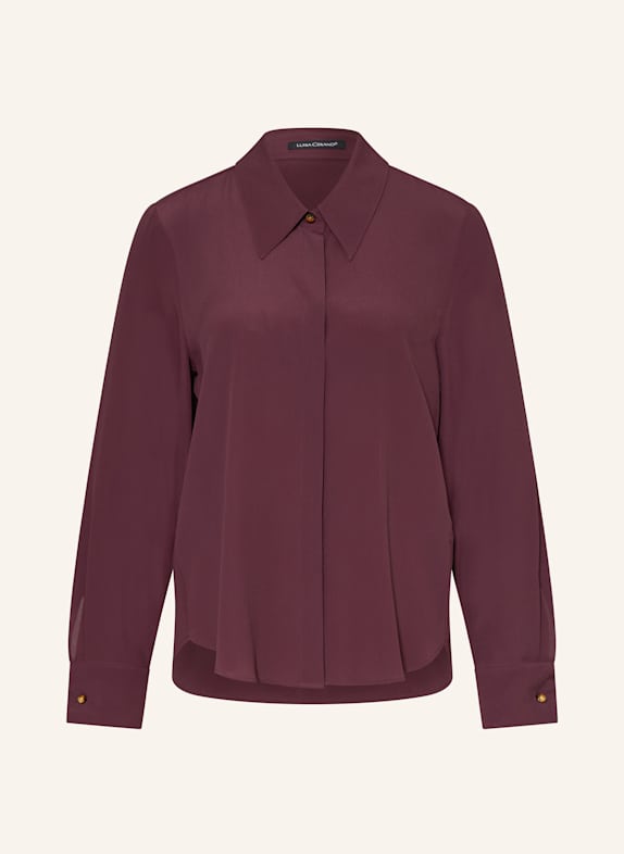 LUISA CERANO Hemdbluse mit Seide DUNKELROT