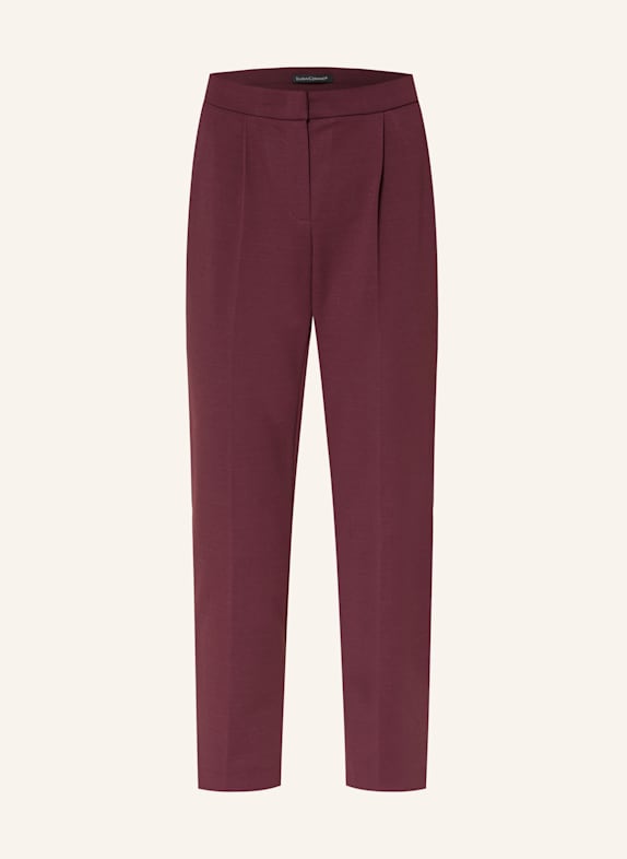 LUISA CERANO 7/8 lav Trousers made of jersey DARK RED