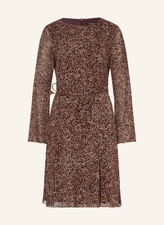 LUISA CERANO Kleid ROSÉ/ DUNKELROT/ SCHWARZ