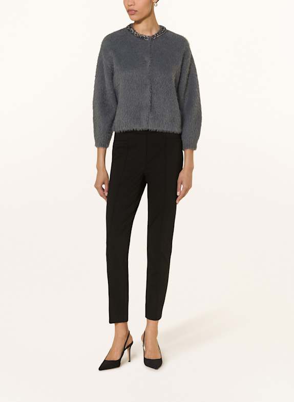 LUISA CERANO Strickjacke mit 3/4-Arm BLAUGRAU