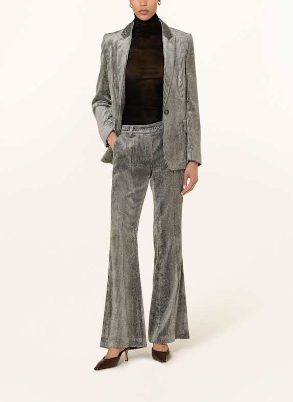 LUISA CERANO Cordblazer mit Glitzergarn GRAU / SILBER