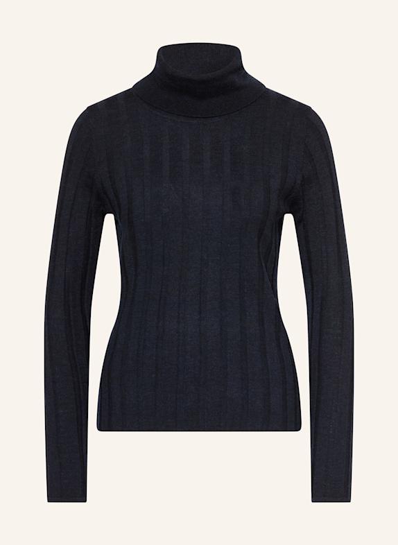 SEM PER LEI Rollkragenpullover DUNKELBLAU