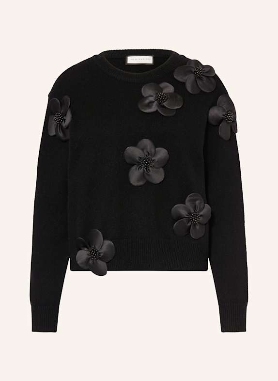 SEM PER LEI Pullover mit Cashmere SCHWARZ