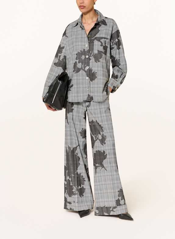 SEM PER LEI overhemdblouse ZWART / GRIJS / WIT