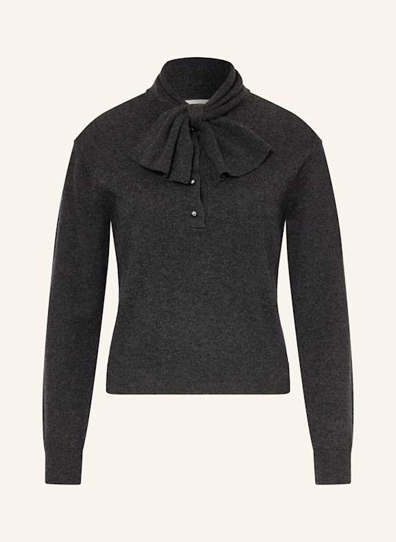 SEM PER LEI Cashmere-Pullover DUNKELGRAU