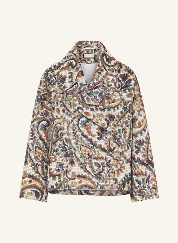 SEM PER LEI Cabanjacke ECRU/ DUNKELLILA/ DUNKELORANGE