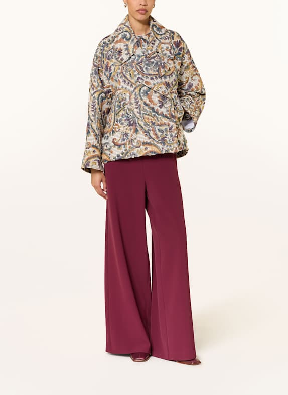 SEM PER LEI Cabanjacke ECRU/ DUNKELLILA/ DUNKELORANGE