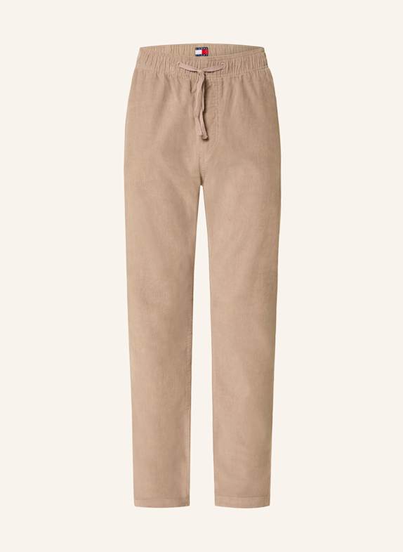 TOMMY JEANS Cordhose ISAAC im Jogging-Stil Slim Fit TAUPE