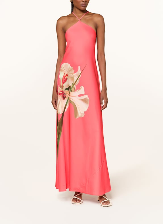 TED BAKER Kleid AJIMA LACHS/ GRÜN/ ROT