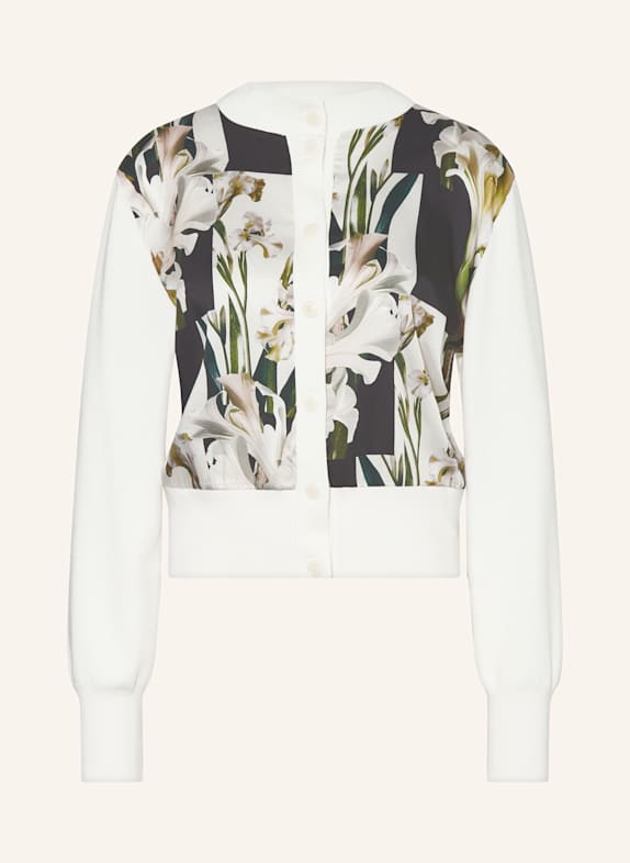 TED BAKER Strickjacke BELVIAA WEISS/ GRÜN/ DUNKELGRÜN