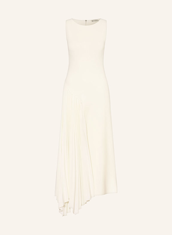 TED BAKER Strickkleid AZZINA im Materialmix mit Plissees ECRU